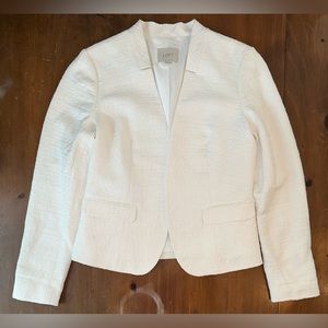 LOFT | White Open Blazer Size 6